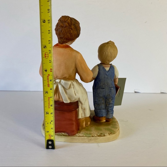 VTG 1985 Homco Home Interiors Denim Days Danny's Mom Bisque Figurine w/Tag 1511 - Picture 6 of 10